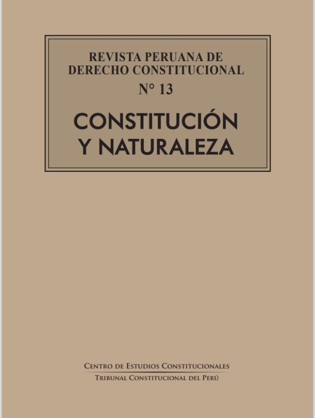 Colegio de Abogados de Lima - REVISTA PERUANA DE DERECHO CONSTITUCIONAL