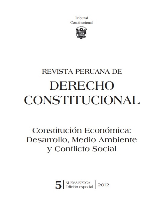 Colegio de Abogados de Lima - REVISTA PERUANA DE DERECHO CONSTITUCIONAL