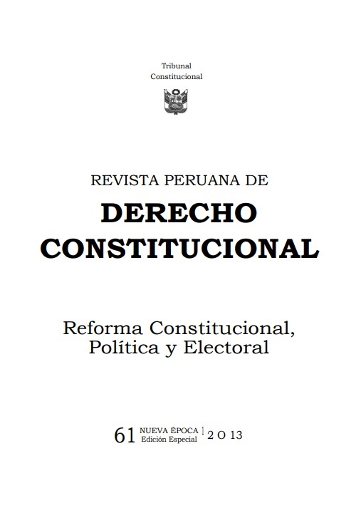 Colegio de Abogados de Lima - REVISTA PERUANA DE DERECHO CONSTITUCIONAL