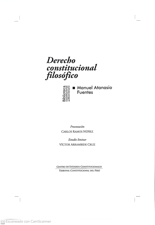 Colegio de Abogados de Lima - DERECHO CONSTITUCIONAL FILOSOFICO