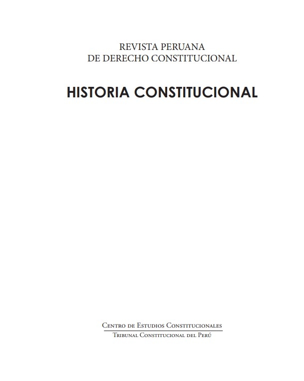 Colegio de Abogados de Lima - REVISTA PERUANA DE DERECHO CONSTITUCIONAL