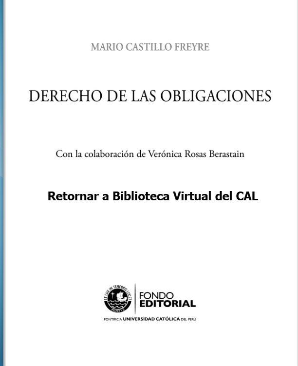Colegio de Abogados de Lima - Derecho de las Obligaciones